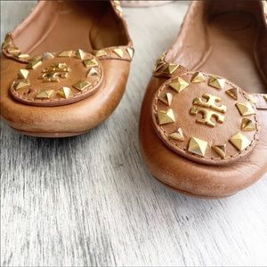 Tory Burch studded flats size 8 - missing two studs